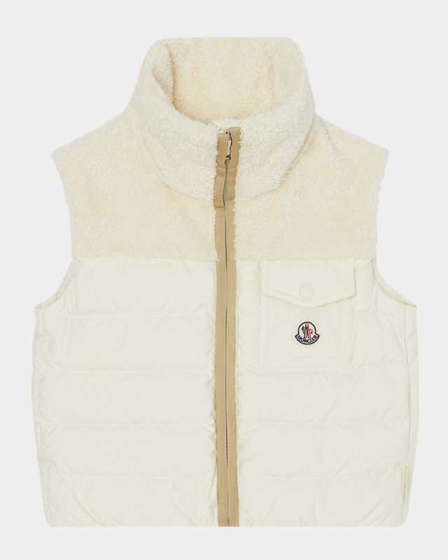 Girl's Jeromy Teddy Trim Vest, Size 12-14